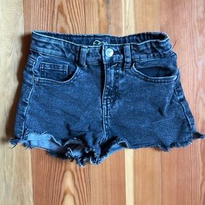 Black Jean shorts